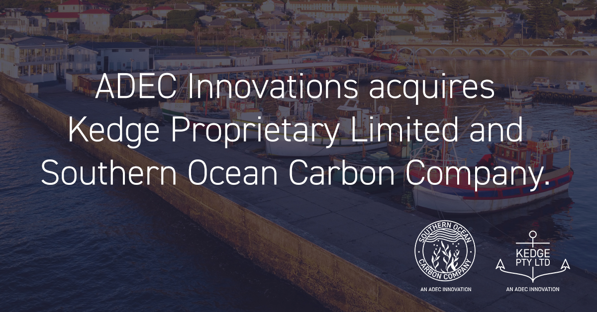 Image ADEC Innovations Acquires Kedge Pty Ltd and Southern Ocean Carbon Company